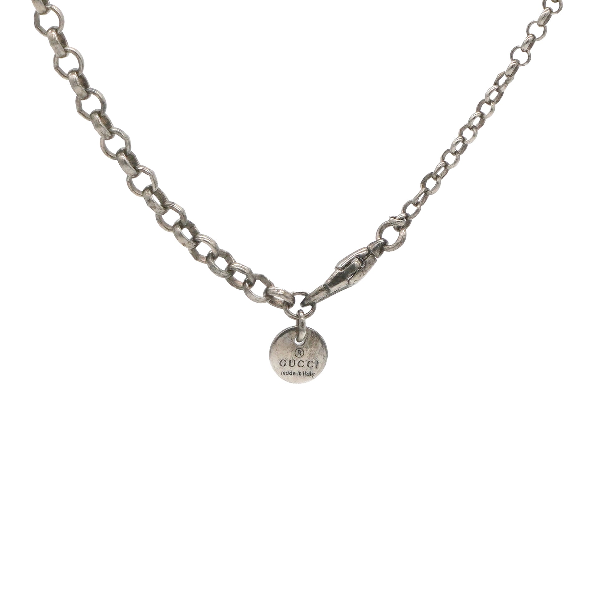 Interlocking G Necklace Silvery