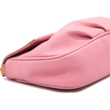 Pink Leather Fendista Pochette Crossbody Bag
