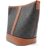 Triomphe Canvas Bucket Bag Tan