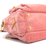 Leather Tote Bag Pink