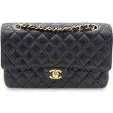 Classic Flap Caviar Black Medium GHW