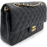 Classic Flap Caviar Black Medium GHW