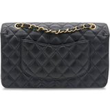 Classic Flap Caviar Black Medium GHW