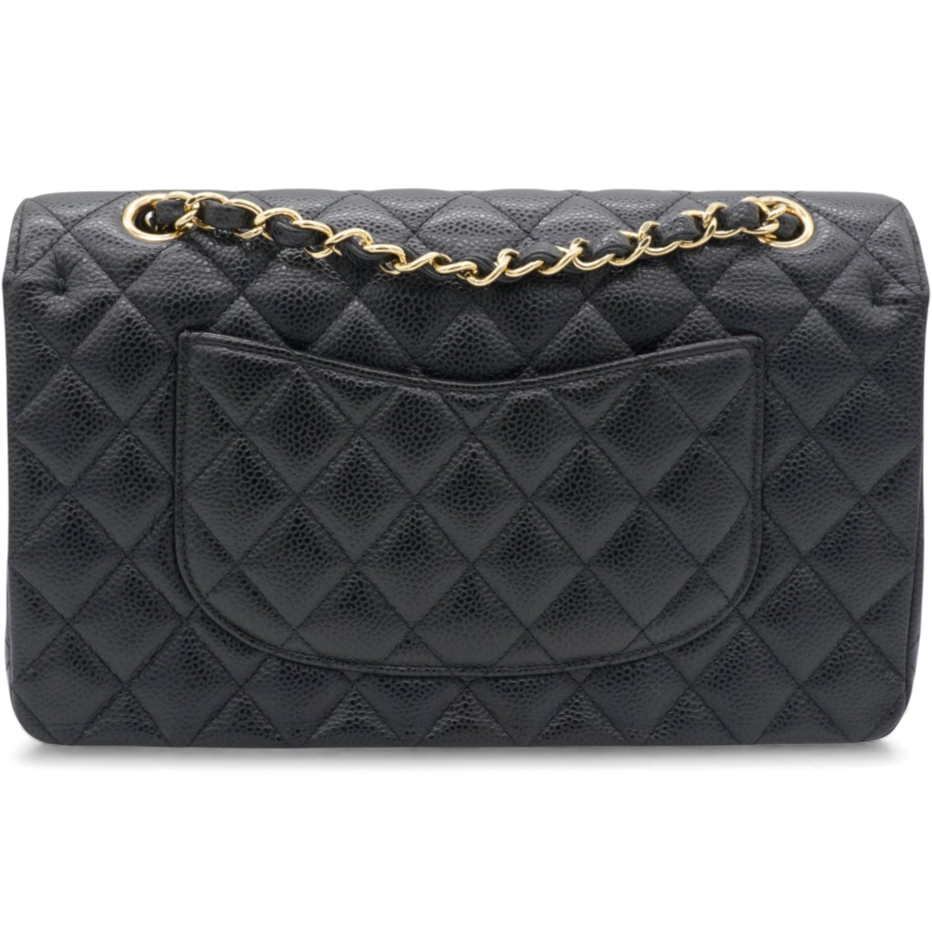 Classic Flap Caviar Black Medium GHW