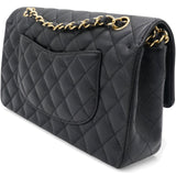 Classic Flap Caviar Black Medium GHW