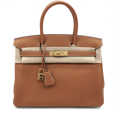 Birkin 30 Gold Handbag