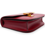 Box Calfskin Medium Classic Box Flap Bag Red