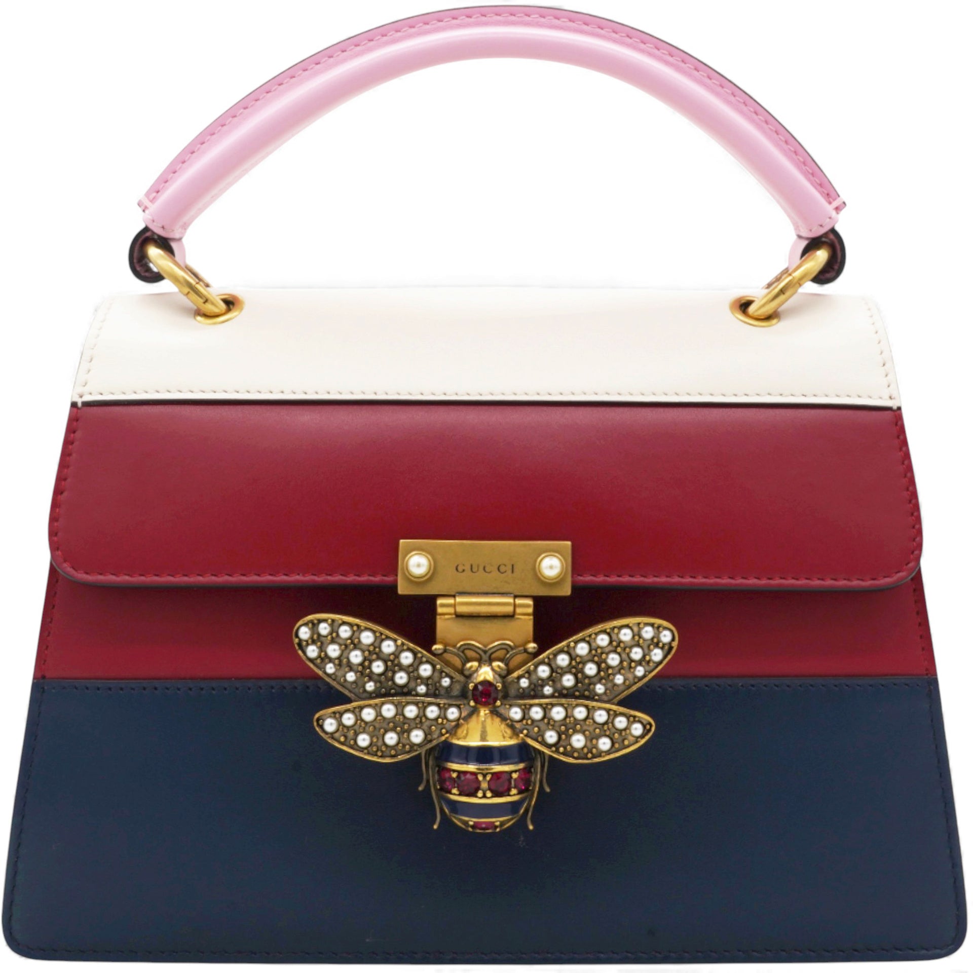 Multicolor Leather Queen Margaret Tote Bag