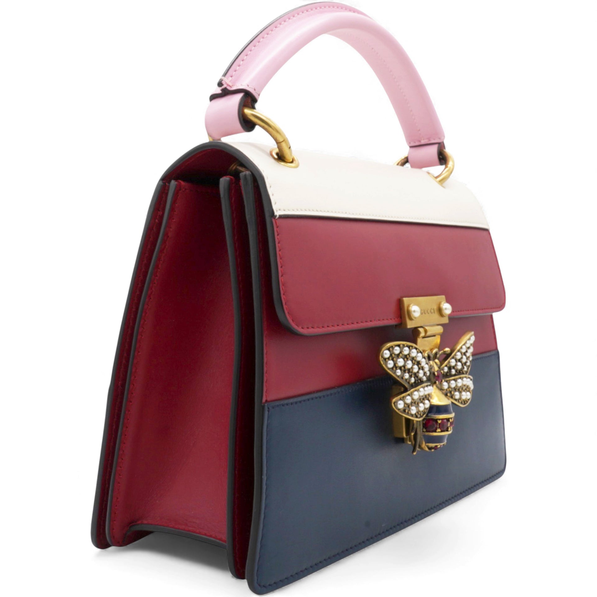 Multicolor Leather Queen Margaret Tote Bag