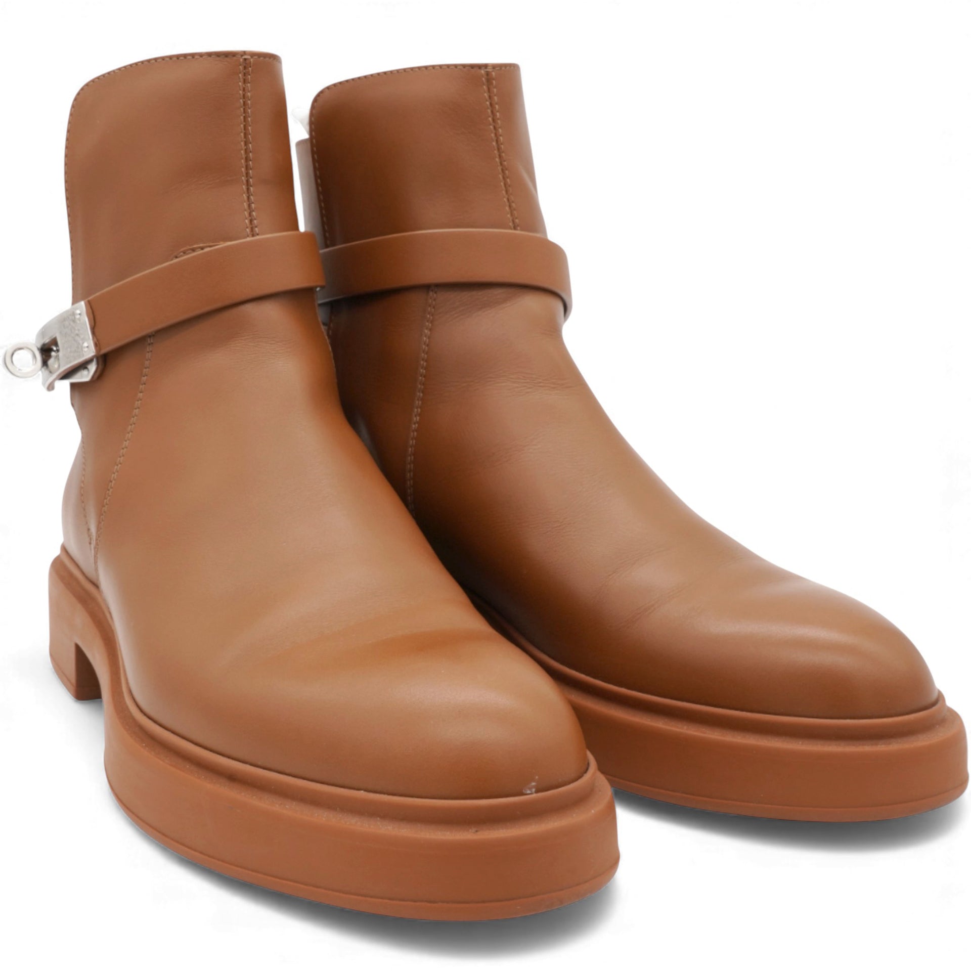 Brown Leather Neo Ankle Boots Size37