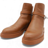 Brown Leather Neo Ankle Boots Size37