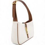 Smooth Calfskin Canvas Le 5 A 7 Hobo Natural Beige Brick