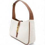 Smooth Calfskin Canvas Le 5 A 7 Hobo Natural Beige Brick