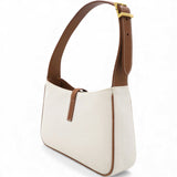 Smooth Calfskin Canvas Le 5 A 7 Hobo Natural Beige Brick