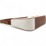 Smooth Calfskin Canvas Le 5 A 7 Hobo Natural Beige Brick