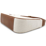 Smooth Calfskin Canvas Le 5 A 7 Hobo Natural Beige Brick