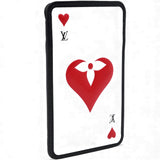 Monogram Game On Porto Carte Vertica Business Card Holder White Red