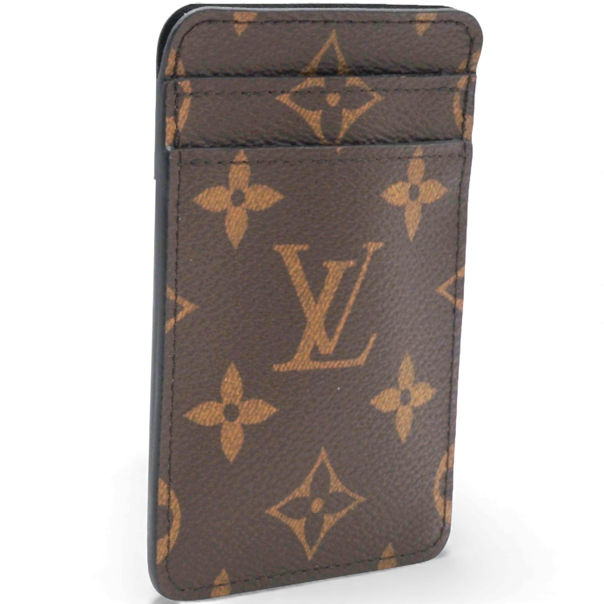 Monogram Game On Porto Carte Vertica Business Card Holder White Red