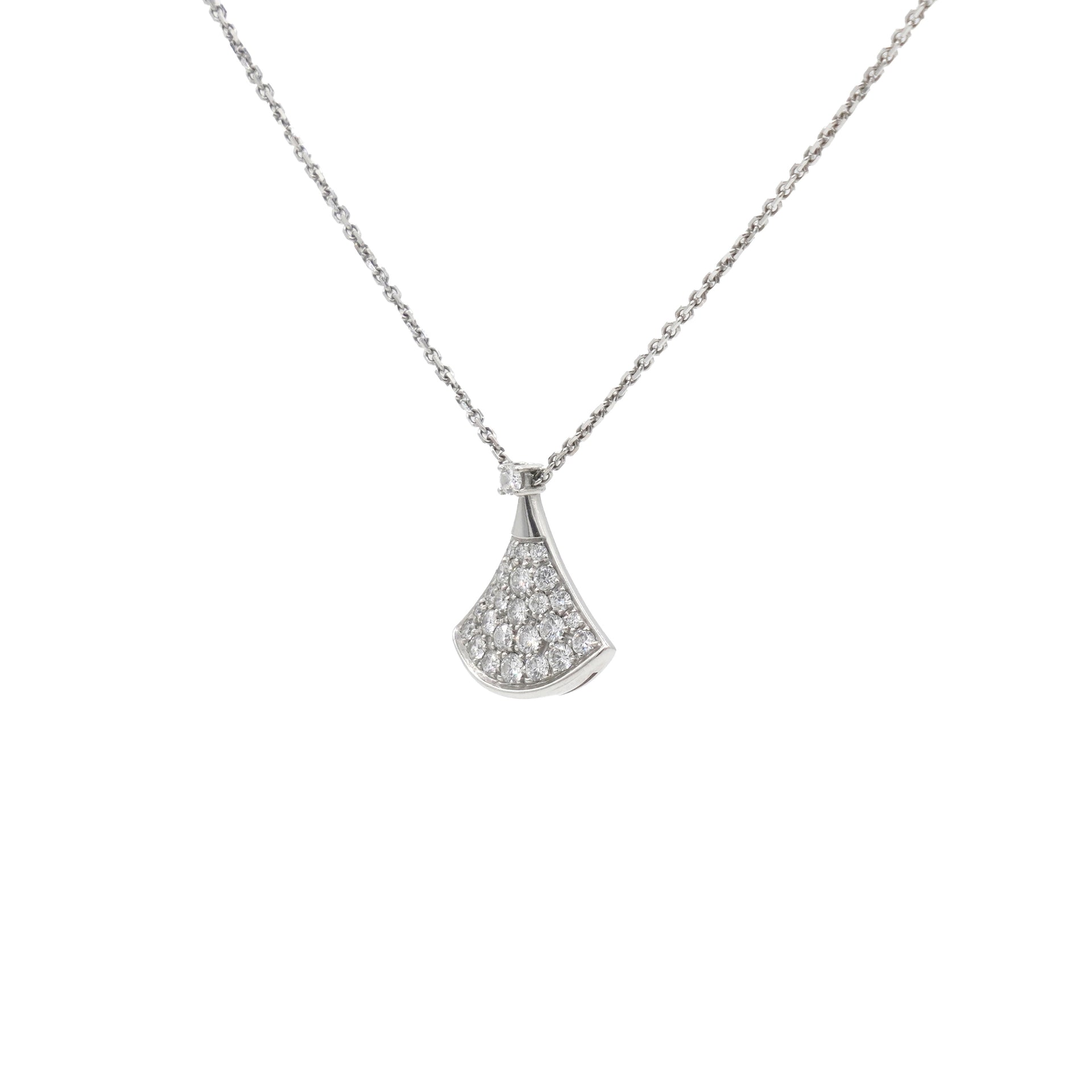 Diva 18K White Gold Diamond Necklace