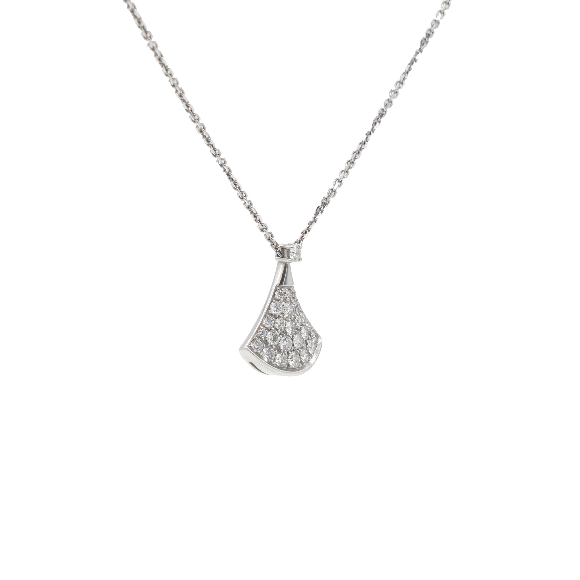 Diva 18K White Gold Diamond Necklace