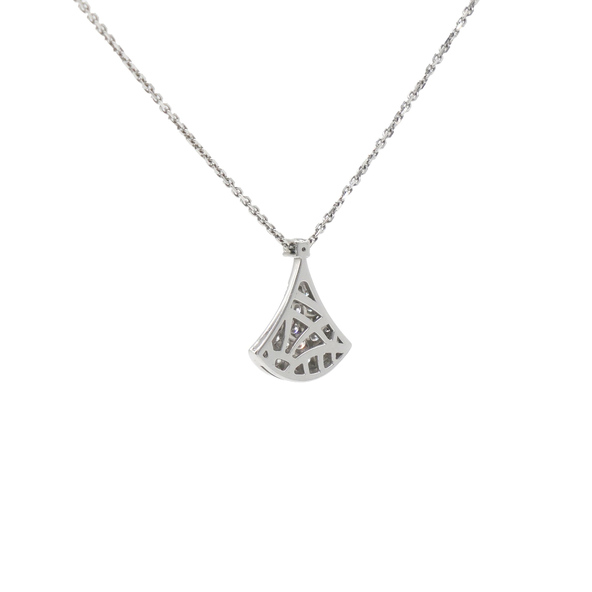 Diva 18K White Gold Diamond Necklace