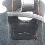 Anagram Balloon Leather Shoulder Bag Black