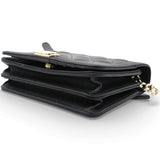 Caviar Quilted Boy Wallet On Chain WOC Black