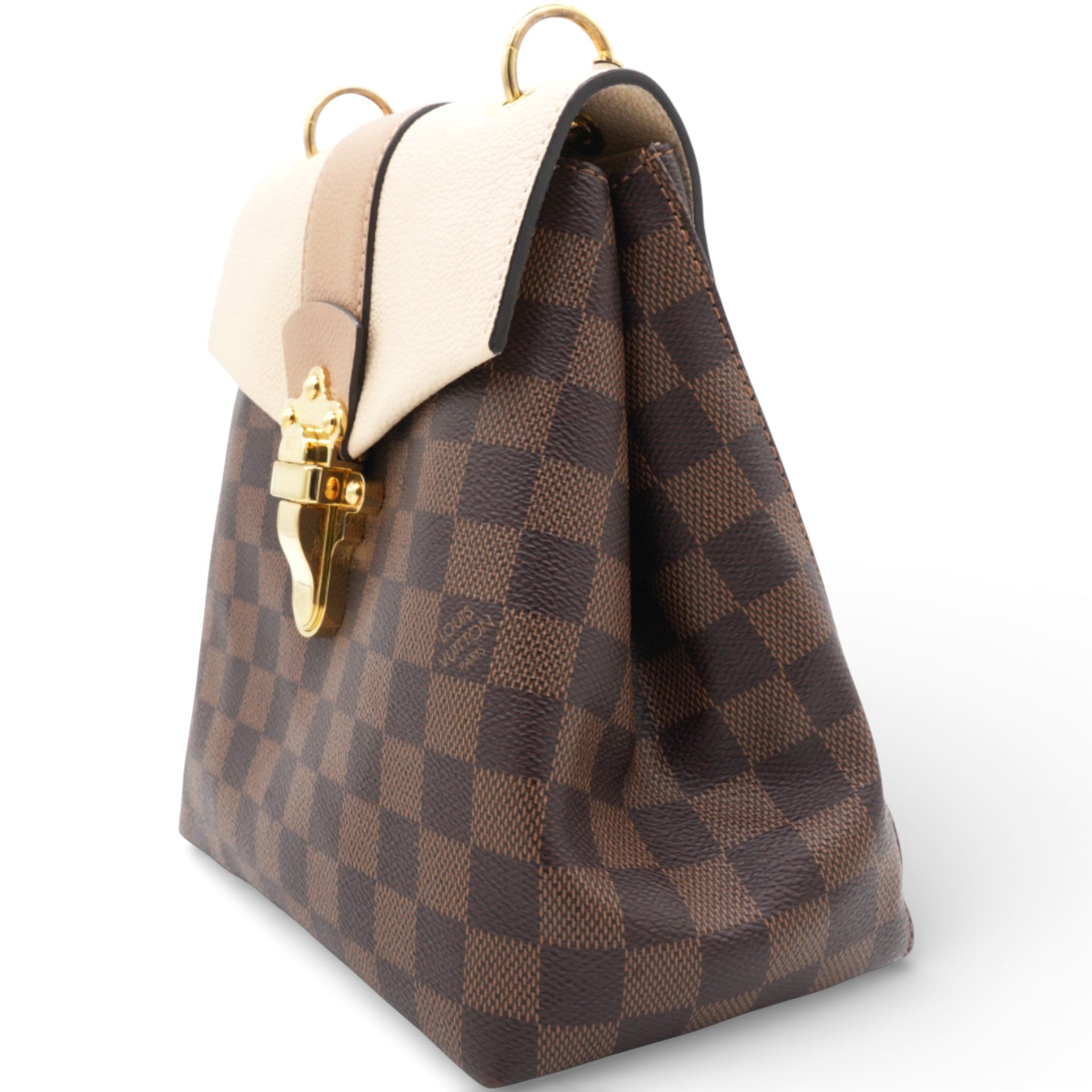 Damier Ebene Clapton Backpack Creme