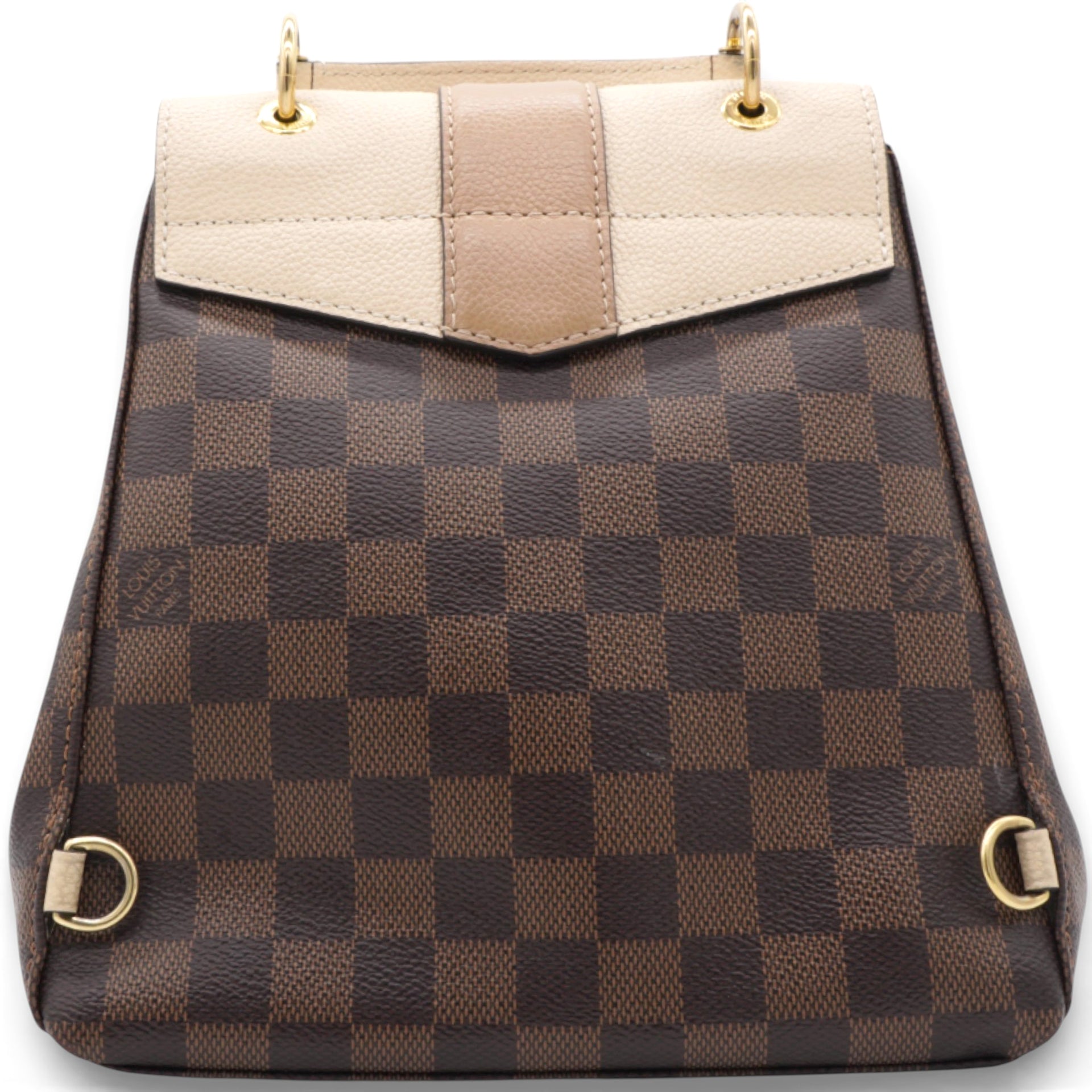Damier Ebene Clapton Backpack Creme