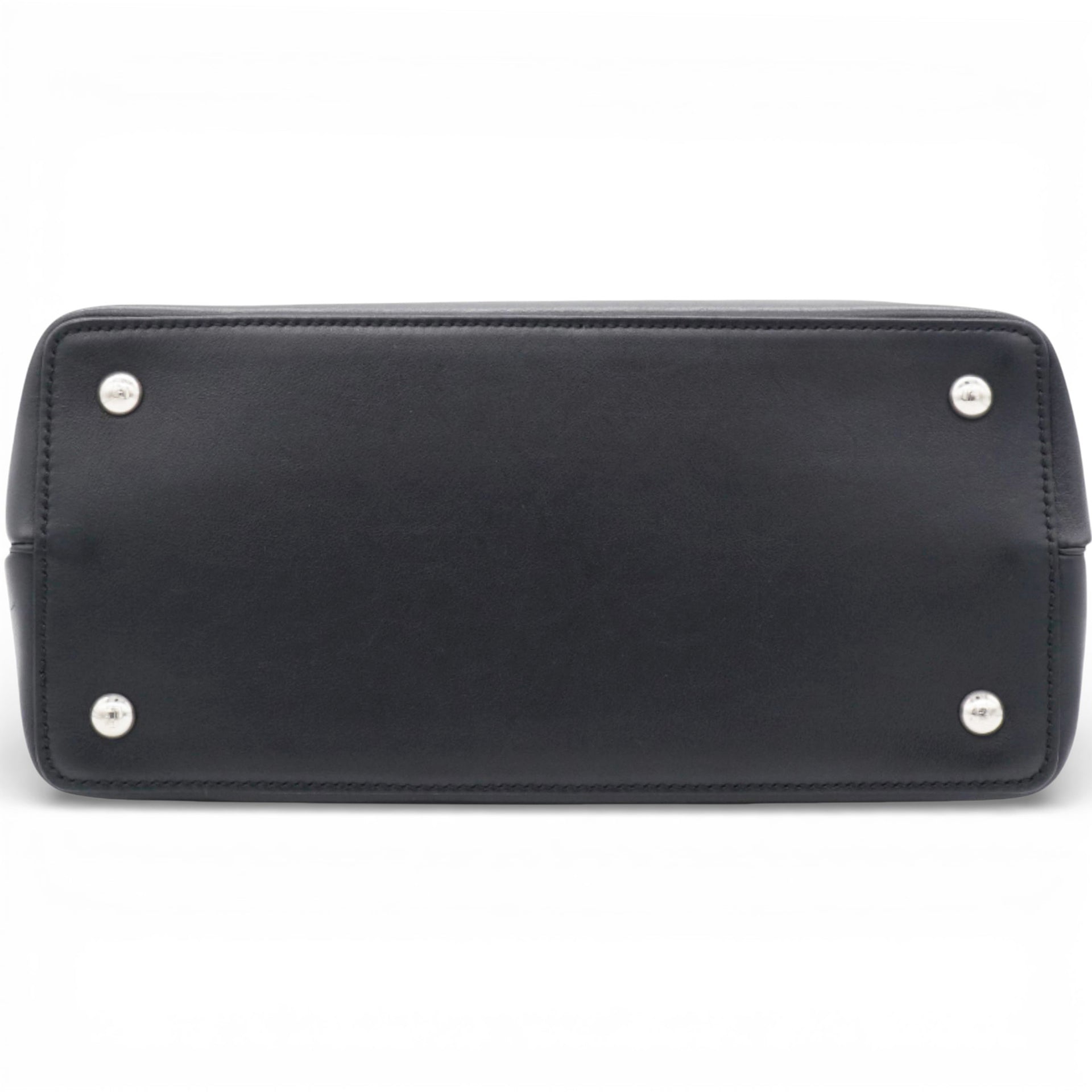 Petite 2 Jours Tote Flower Charm Black