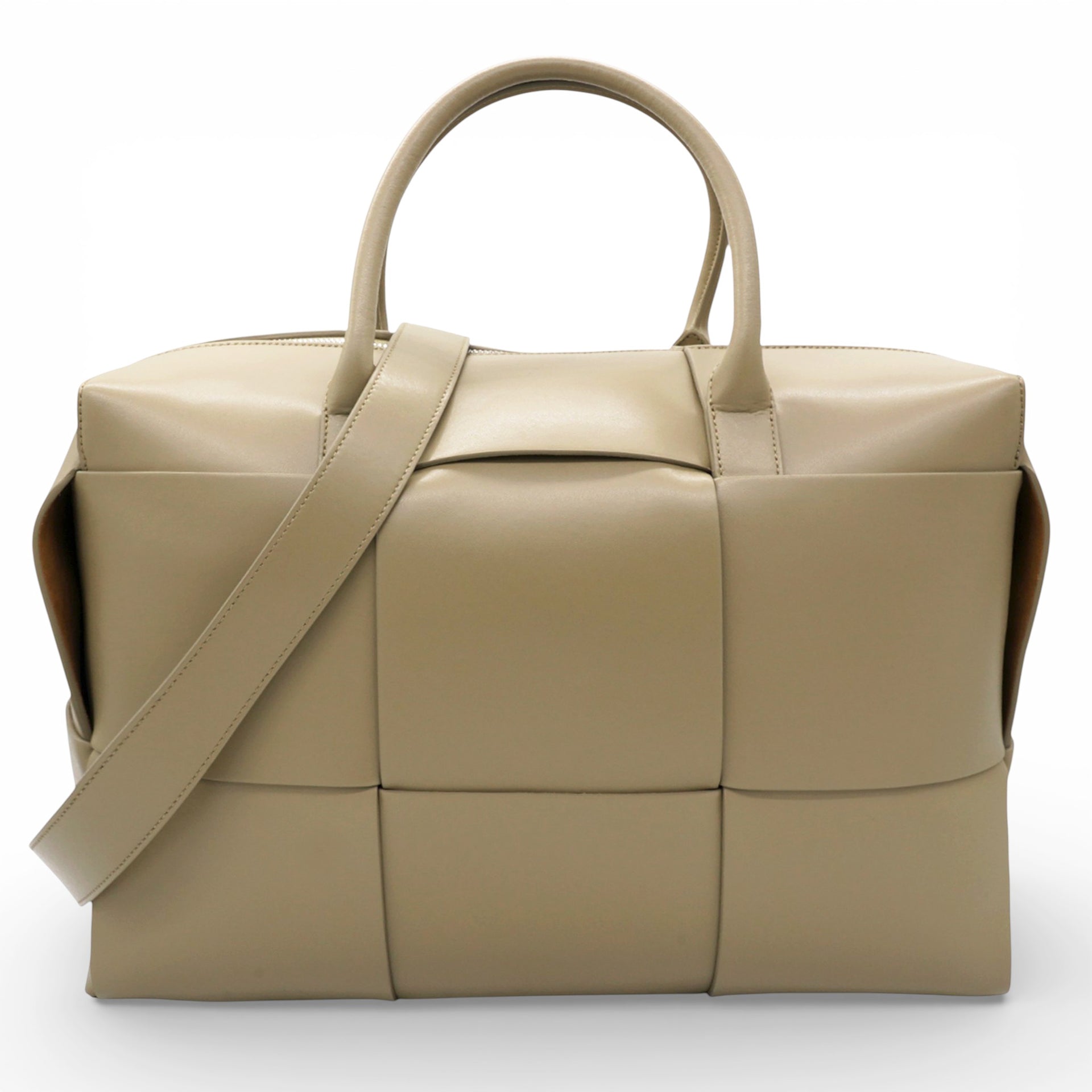 Maxi Intrecciato Arco Briefcase Porridge