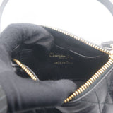 Lambskin Cannage Mini Dior Vibe Hobo Bag Black
