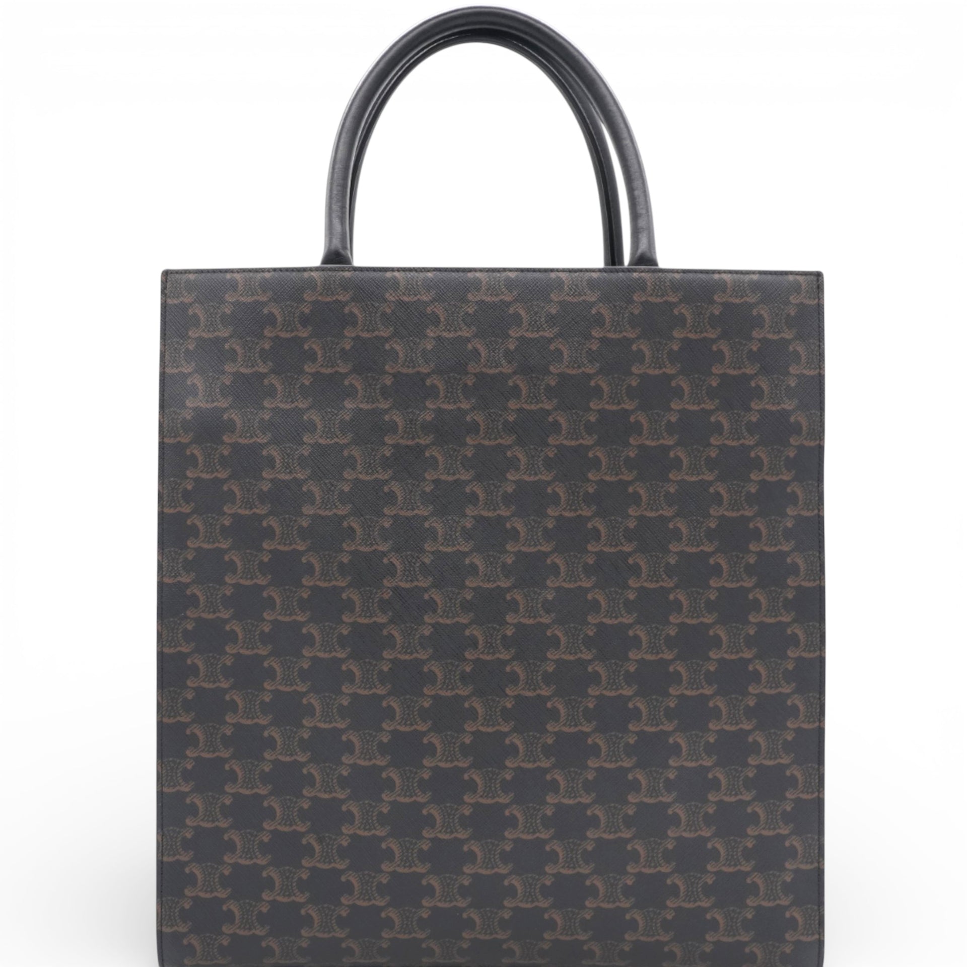 Triomphe Coated Canvas Vertical Cabas Tote