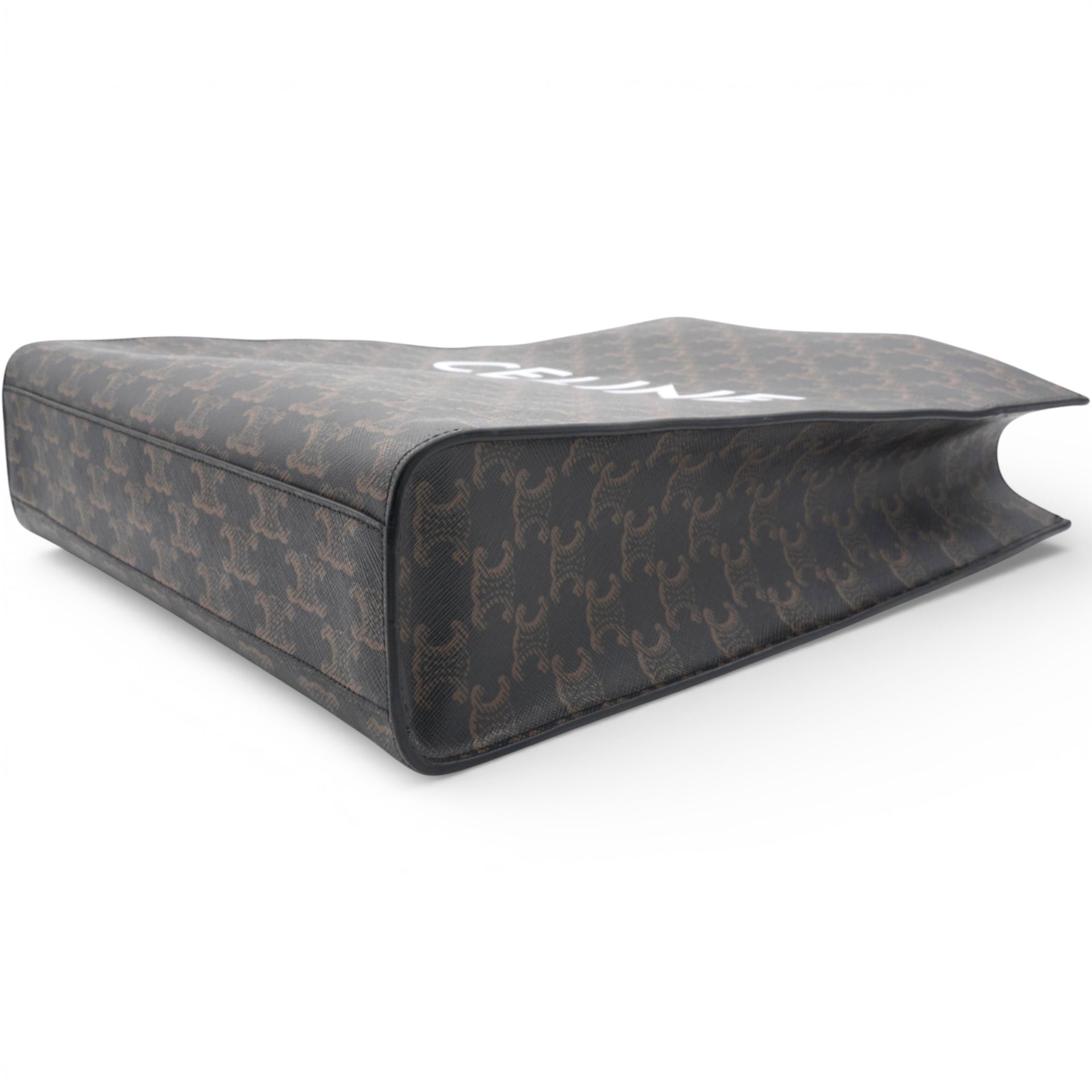 Triomphe Coated Canvas Vertical Cabas Tote