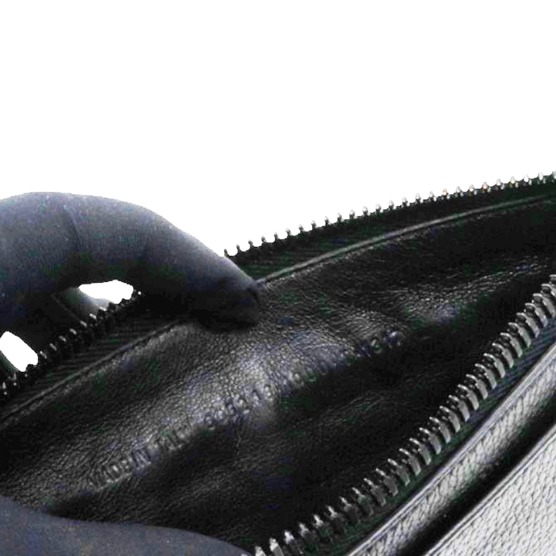 Leather Neo Classic Clutch Bag Black