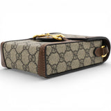 GG Supreme Monogram Horsebit Vertical Phone Bag