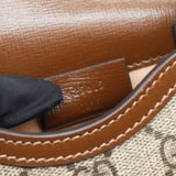 GG Supreme Monogram Horsebit Vertical Phone Bag