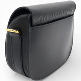 Box Leather Bobby Flap Black