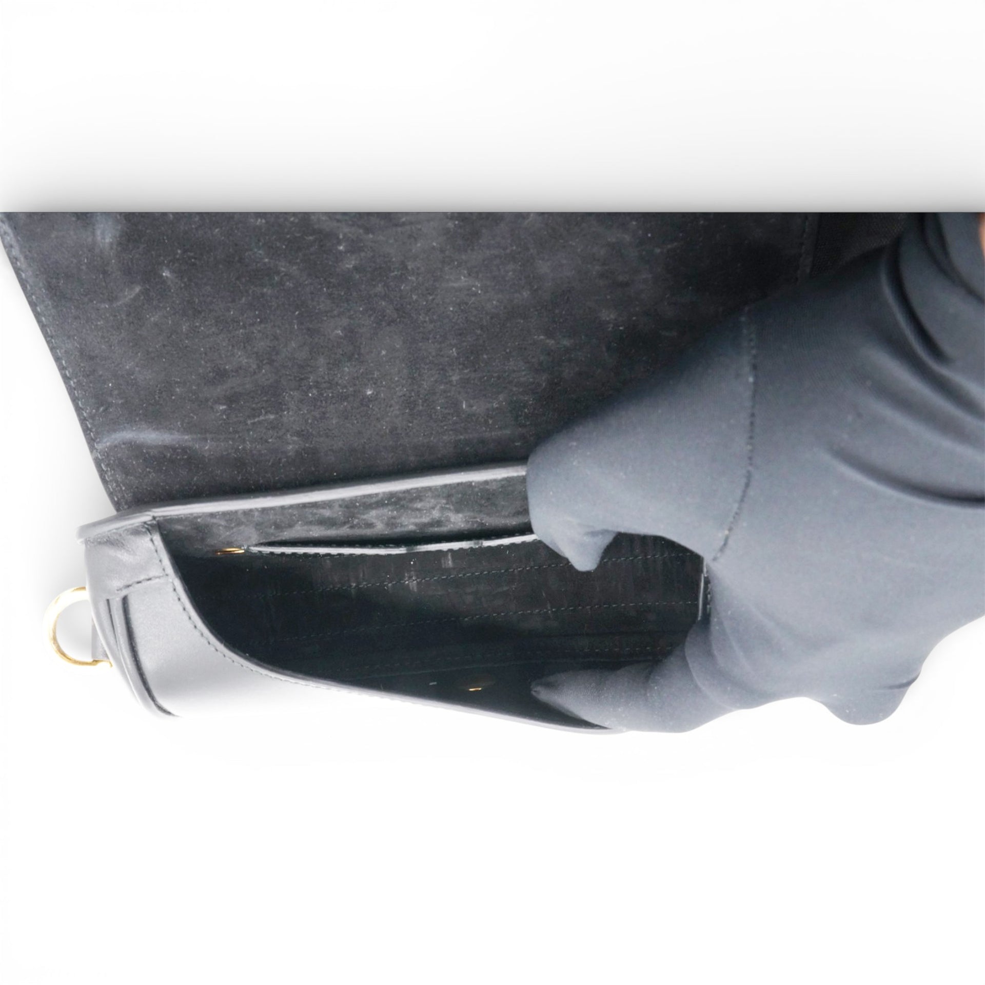 Box Leather Bobby Flap Black