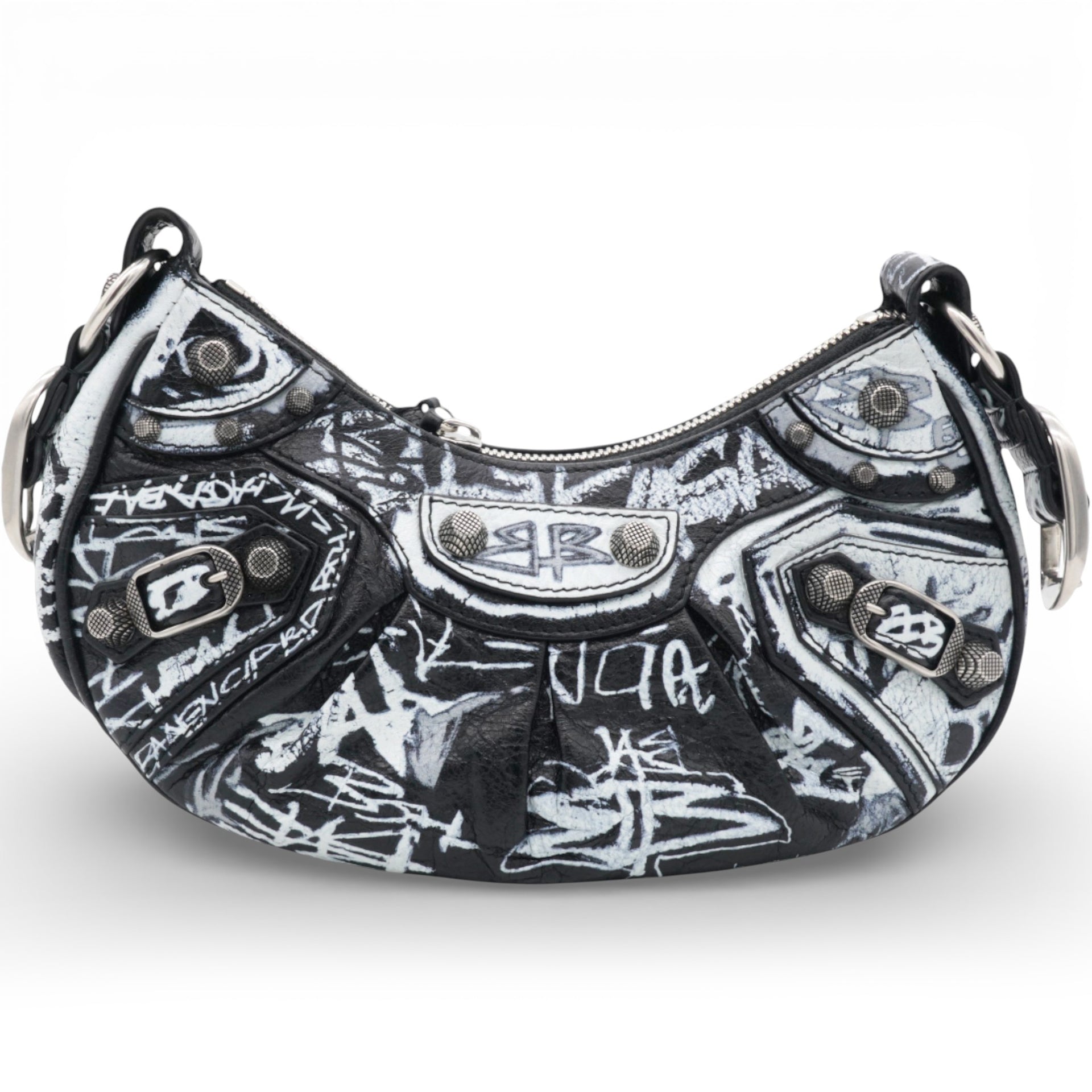 Le Cagole XS Printed Leather Shoulder Bag