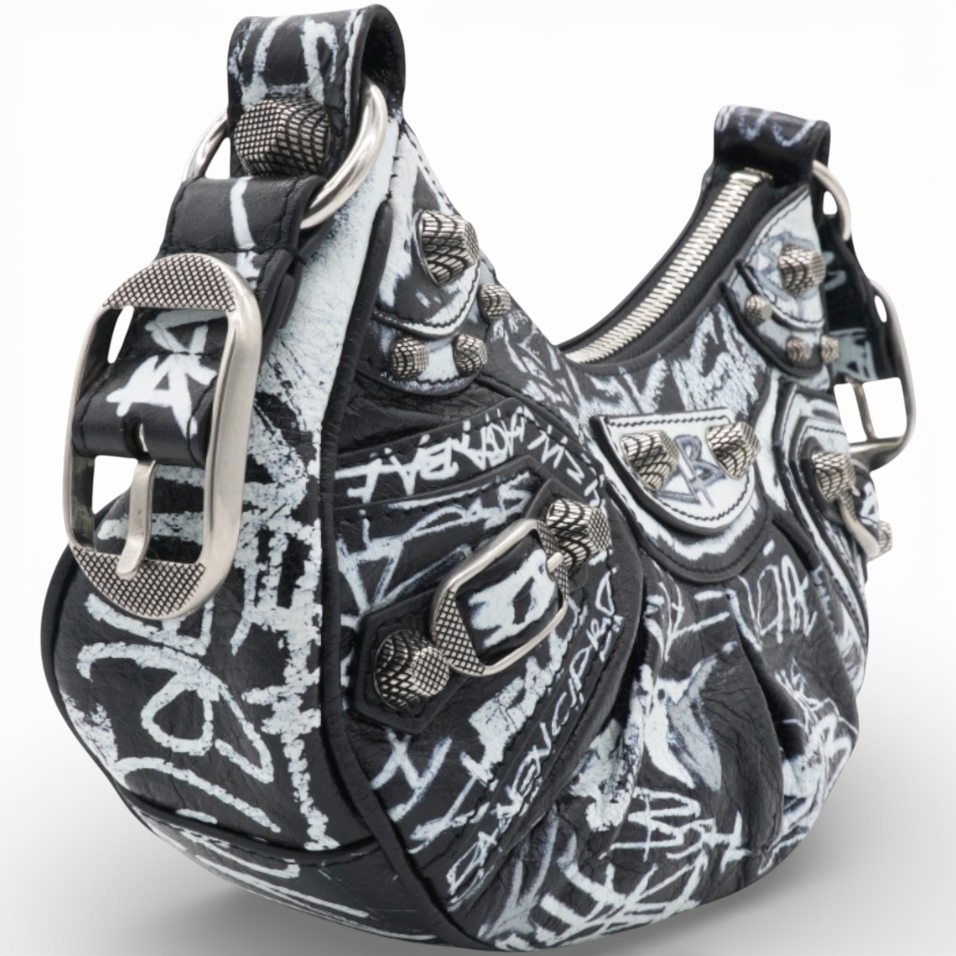 Le Cagole XS Printed Leather Shoulder Bag