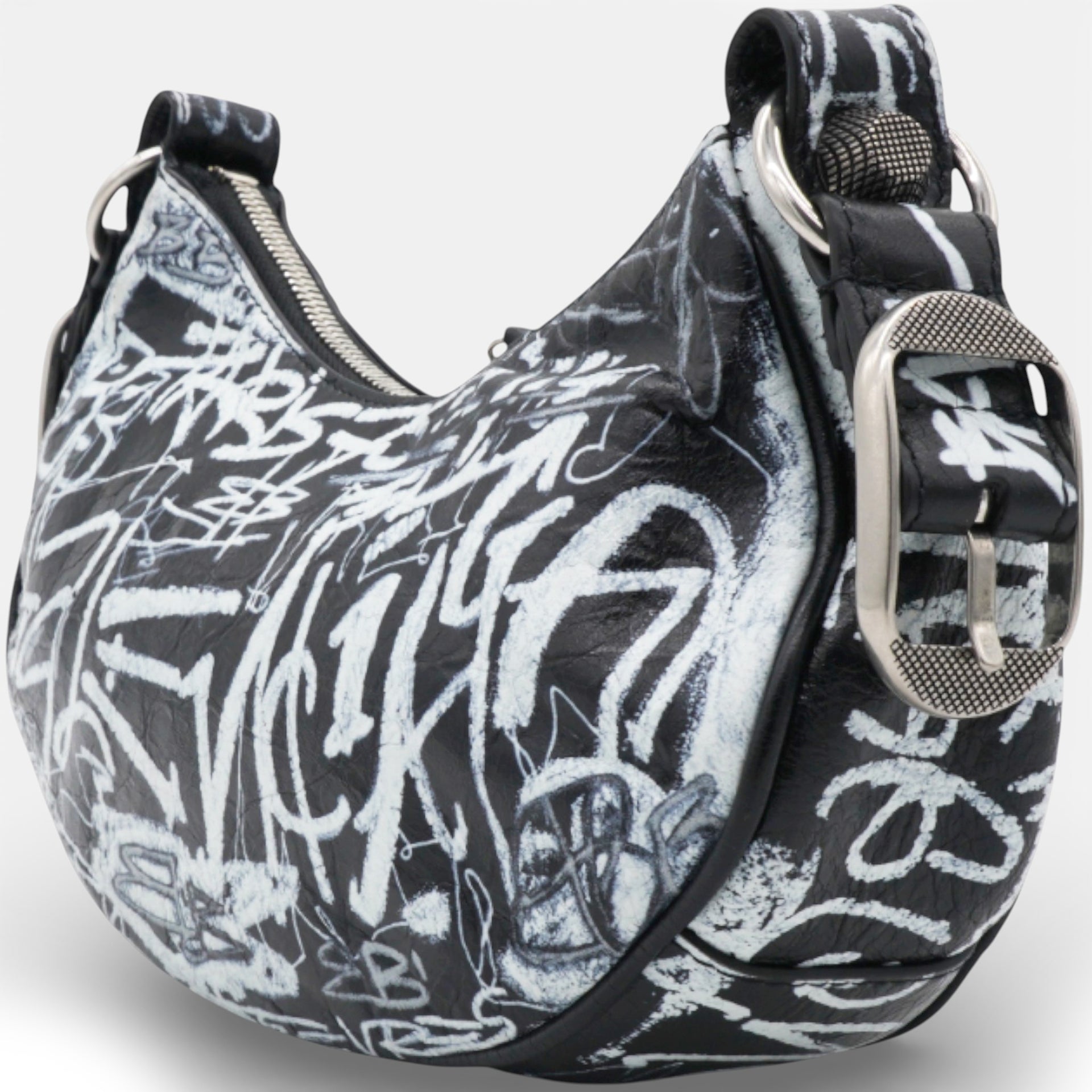 Le Cagole XS Printed Leather Shoulder Bag