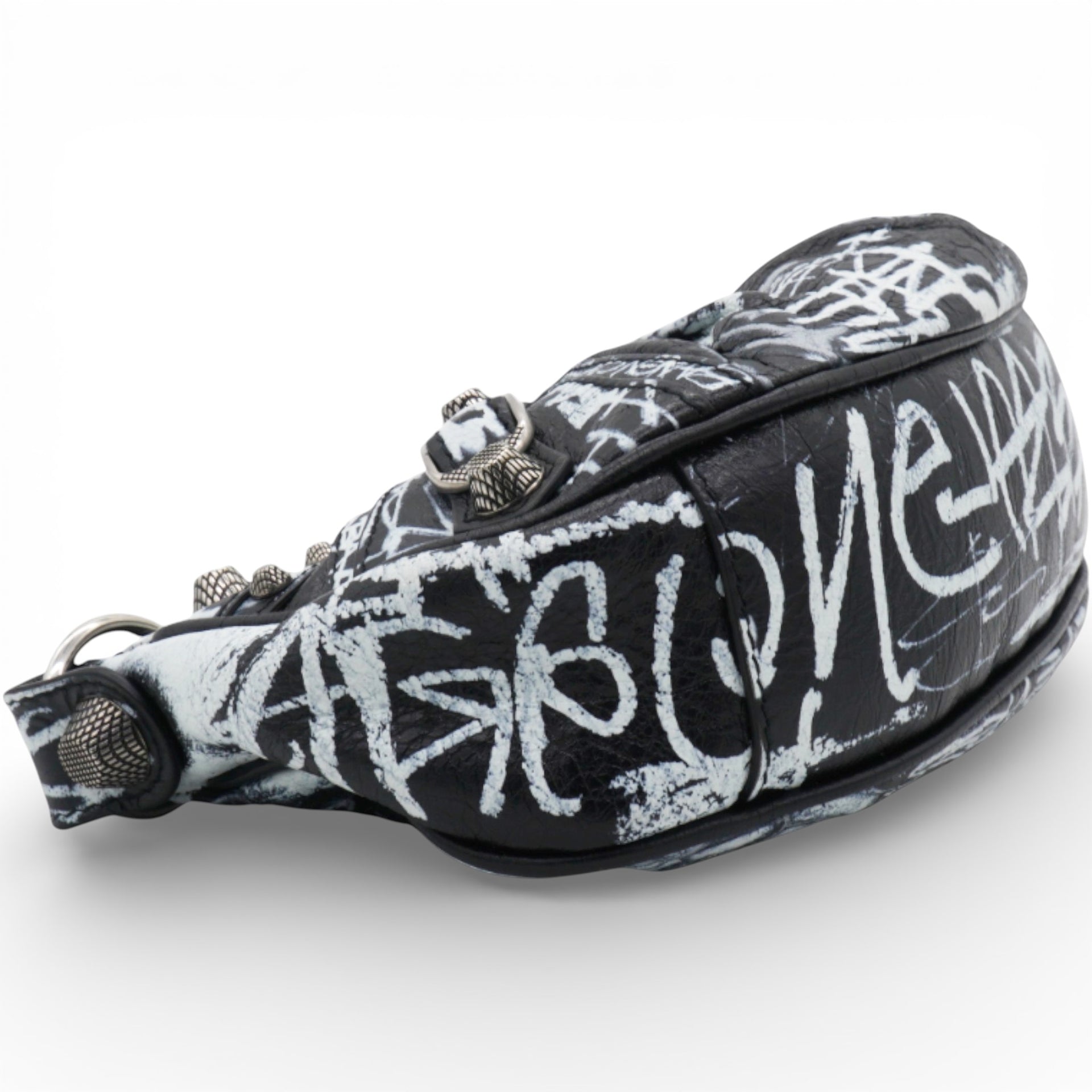 Le Cagole XS Printed Leather Shoulder Bag