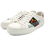 Calfskin Web Mens Gucci Band Ace Sneakers 9/43 White
