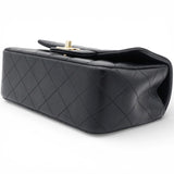 Mini Top Handle Rectangular Flap Black