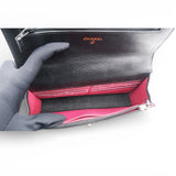Lambskin Quilted Chanel 19 Wallet On Chain WOC Black