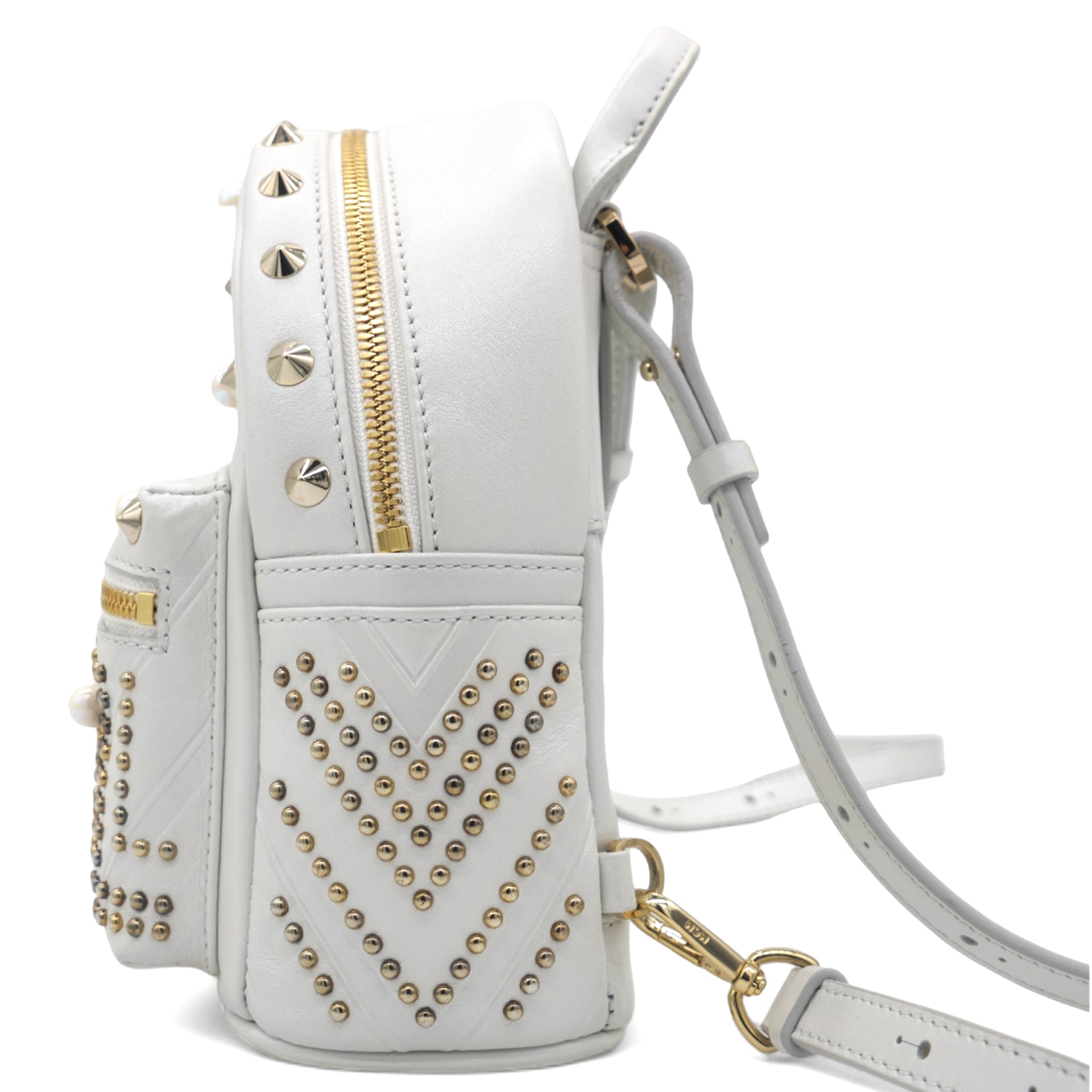 asos mini studded backpack MCM Calfskin Stud X-Mini Stark Bebe Boo White – STYLISHTOP
