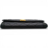 Leboy Long Wallet In Black Lambskin