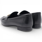 Women Royal Loafers Black Gold Hardware Size 36.5