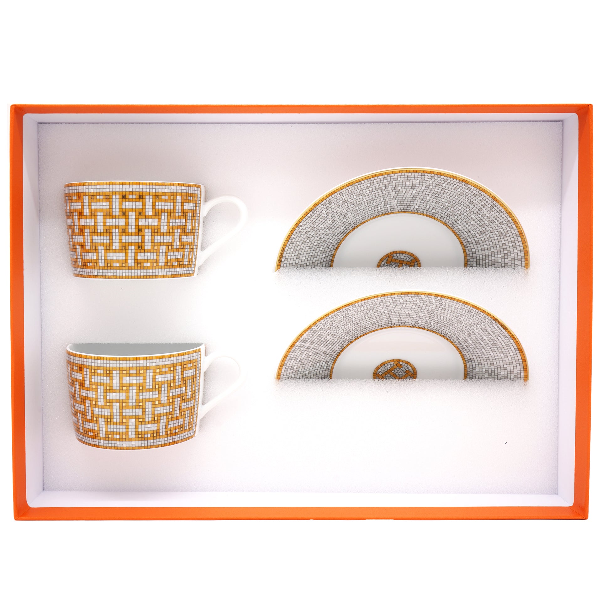 Mosaique au 24 platinum Tea Cup and Saucer